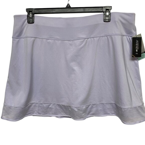 Ideology Womens Plus Lilac Tennis Skirt W/Pleated Built-In Shorts Size 2X NWT - Picture 1 of 6